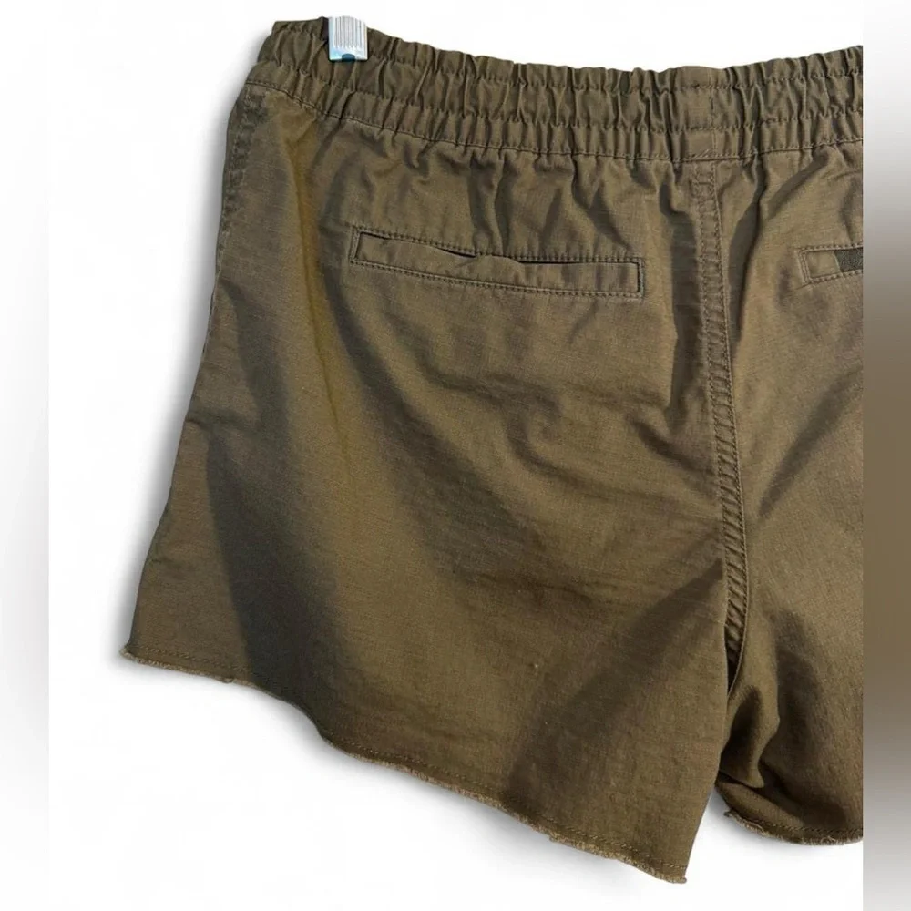 Vuori Vintage Ripstop Shorts Green Drawstring Casual Size S